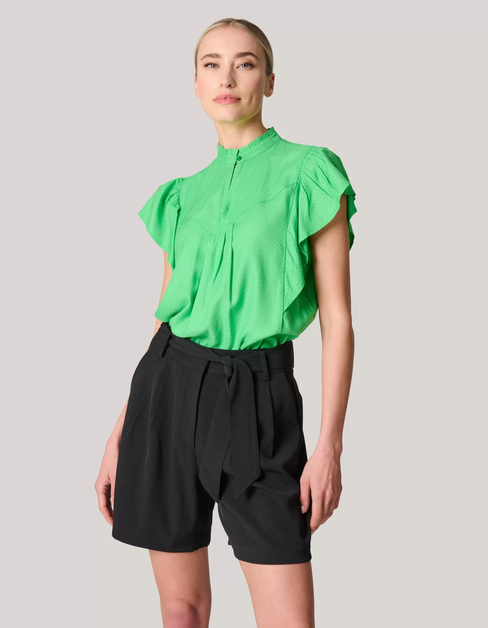 Ruffle Top Groen>Shoeby Online