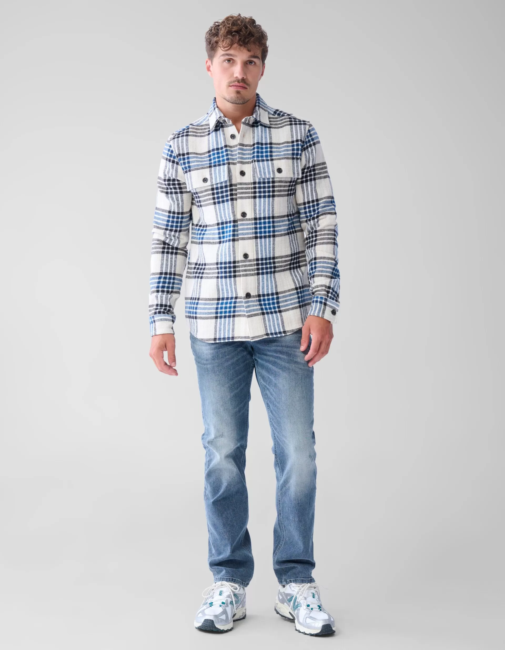 Ruiten Overshirt Blauw>Shoeby Flash Sale