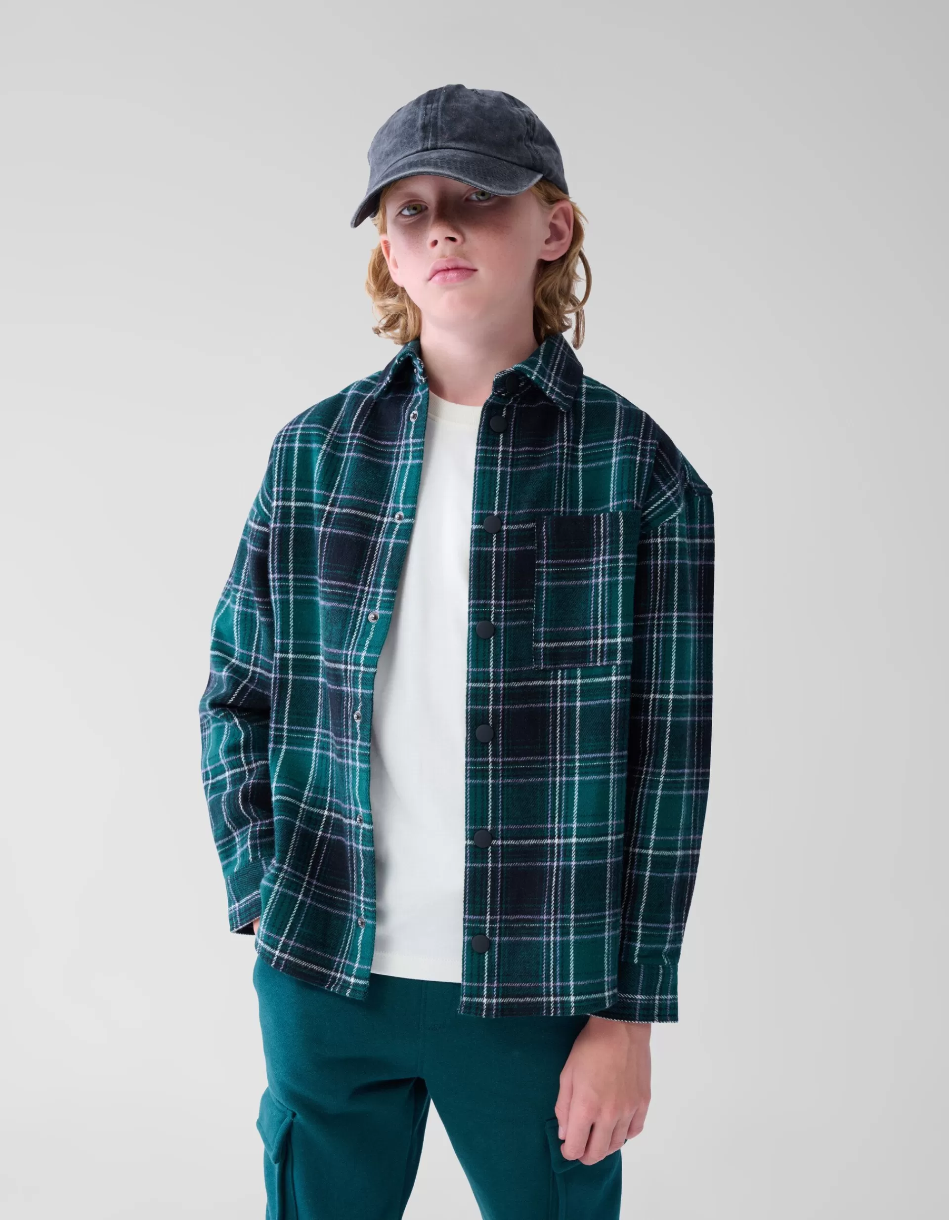 Ruiten Overshirt Groen>Shoeby Store