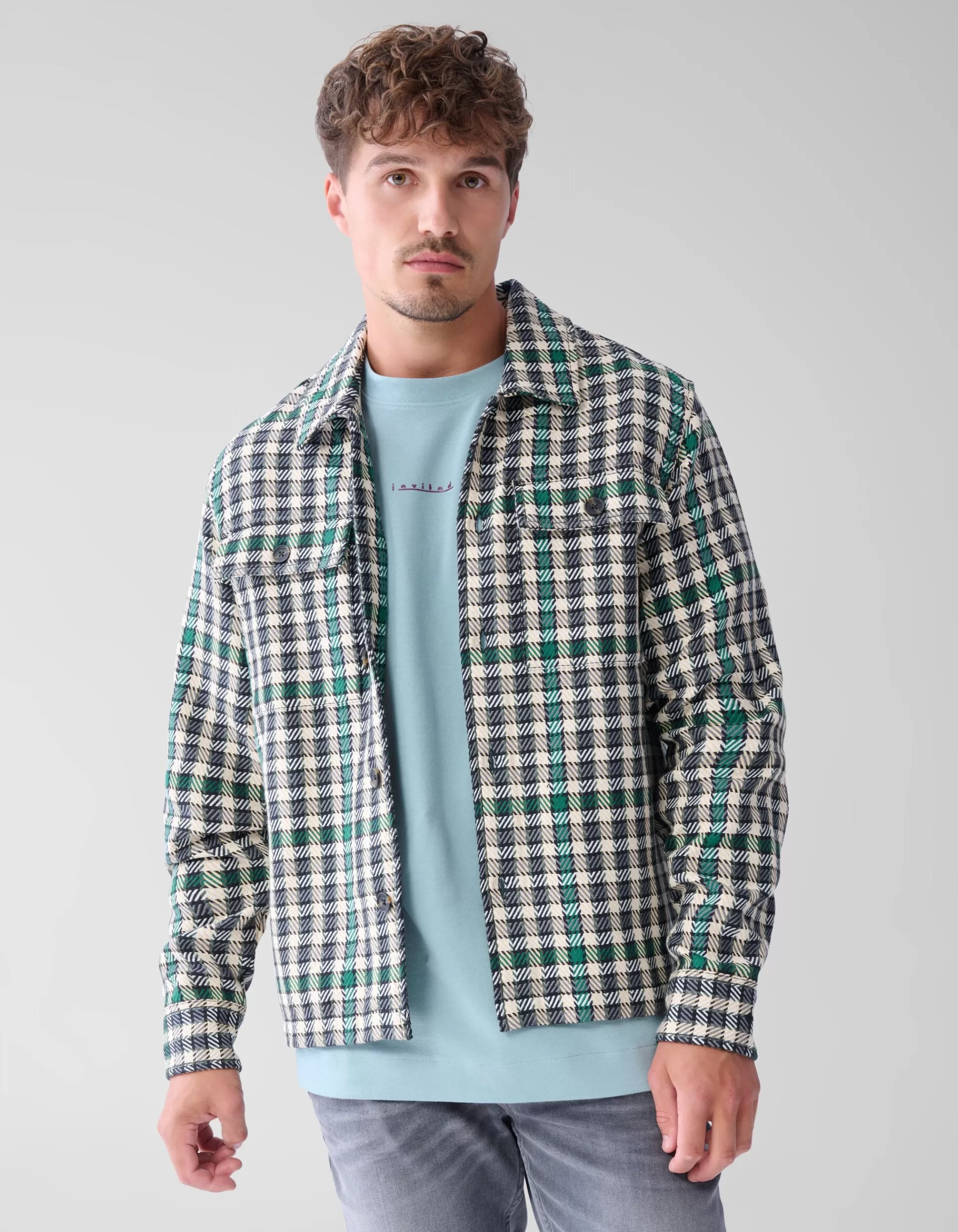 Ruiten Overshirt Groen>Shoeby Online