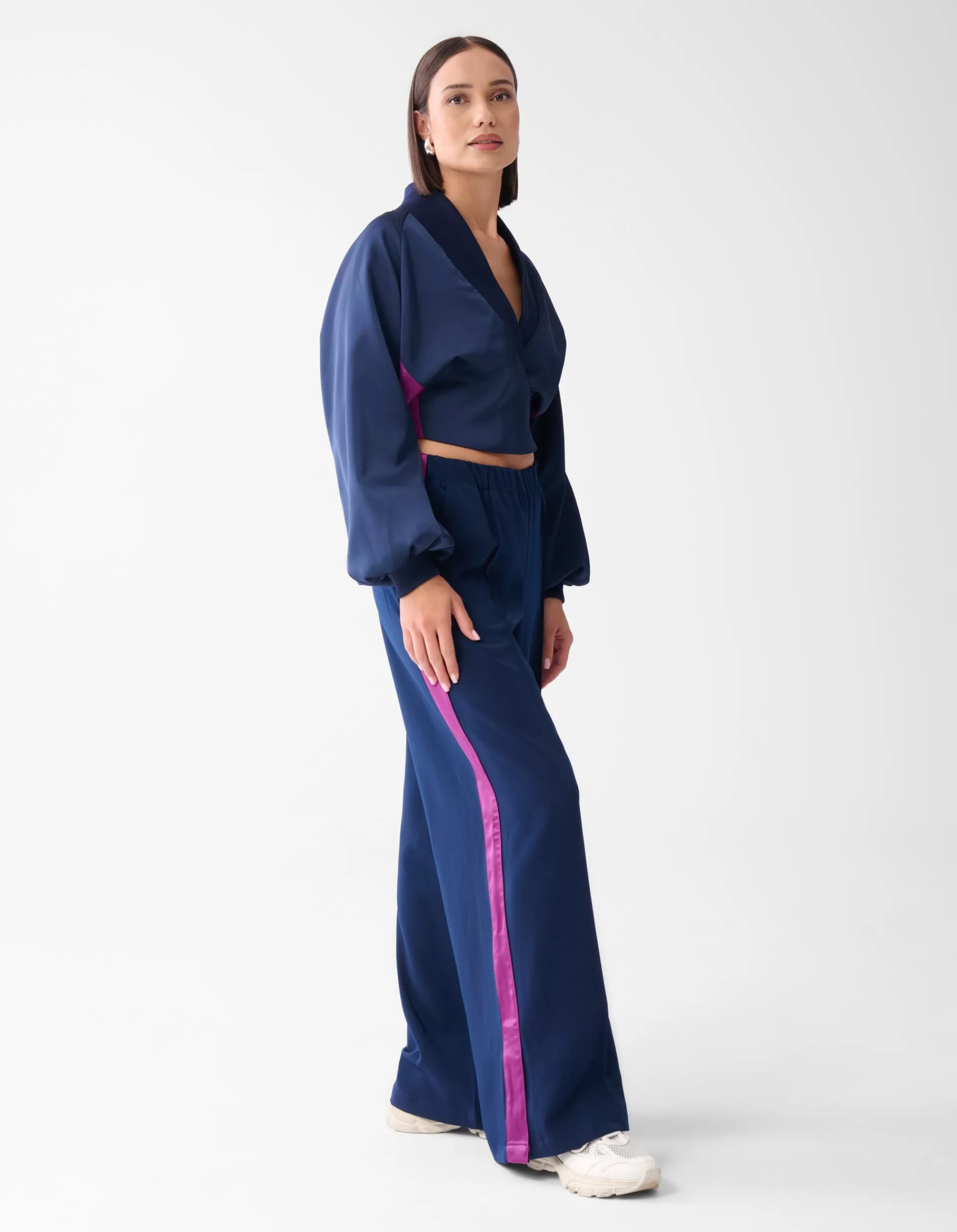 Side Stripe Broek Donkerblauw>Shoeby Shop