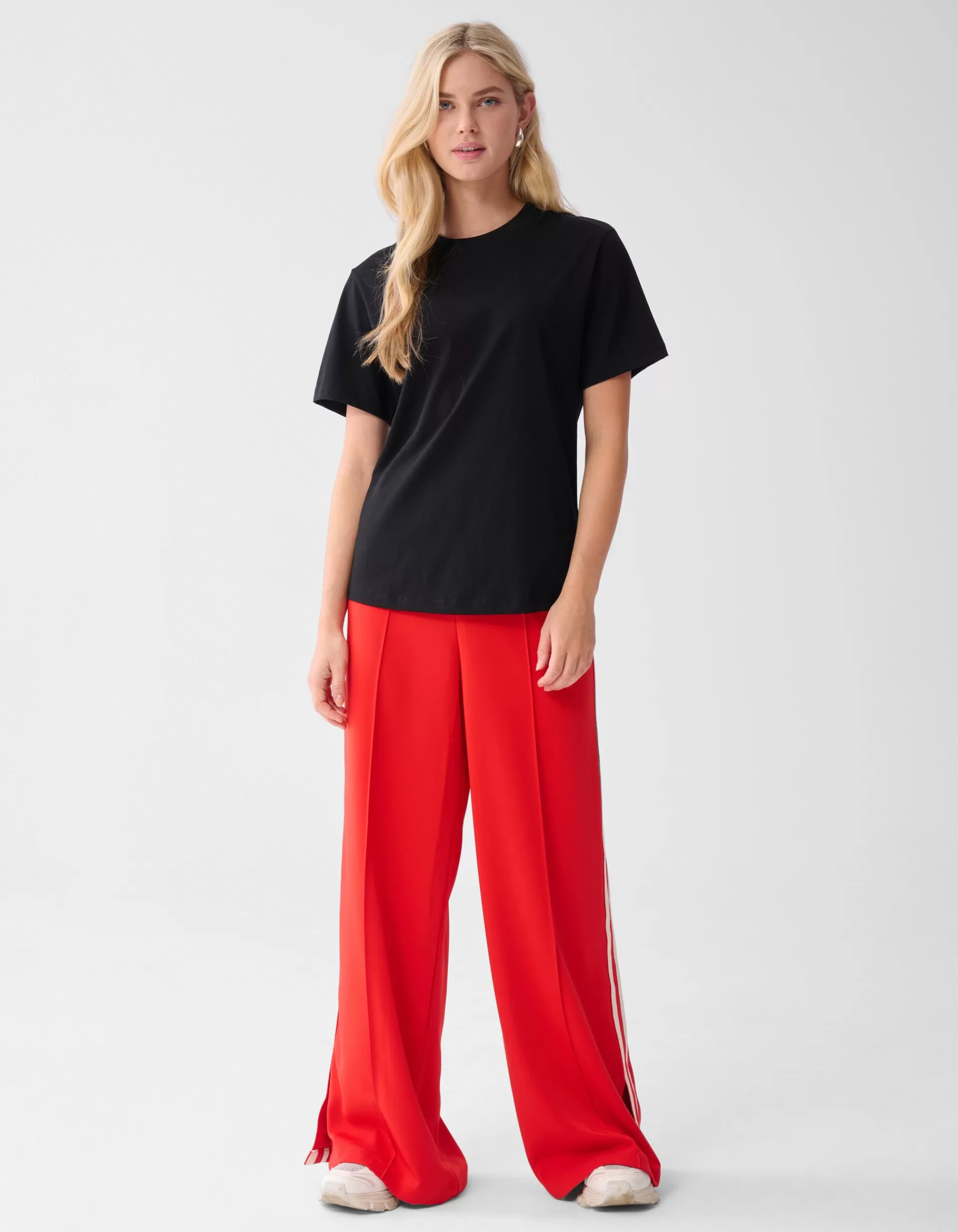 Side Stripe Broek Rood>Shoeby New