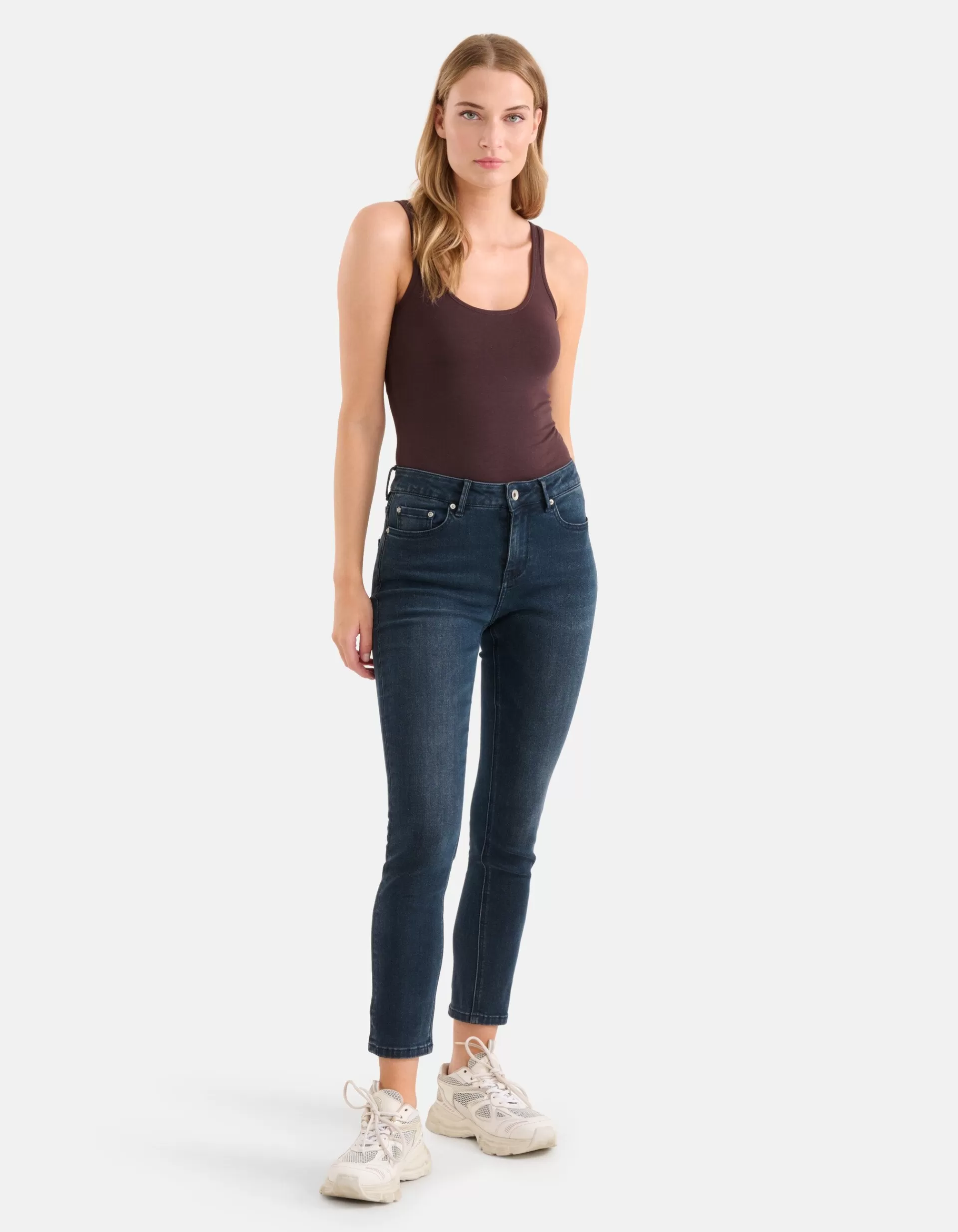 Skinny Jeans Blauw/Zwart L28>Shoeby Shop