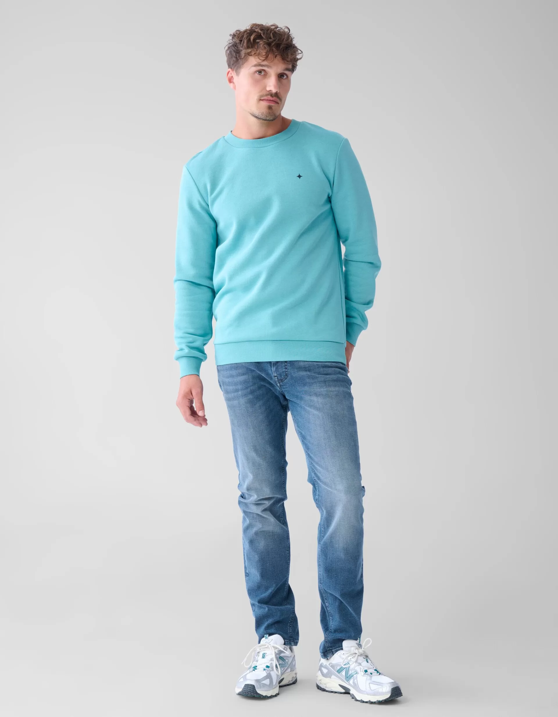 Slim Fit Jeans Blauw/Grijs L32>Shoeby Best