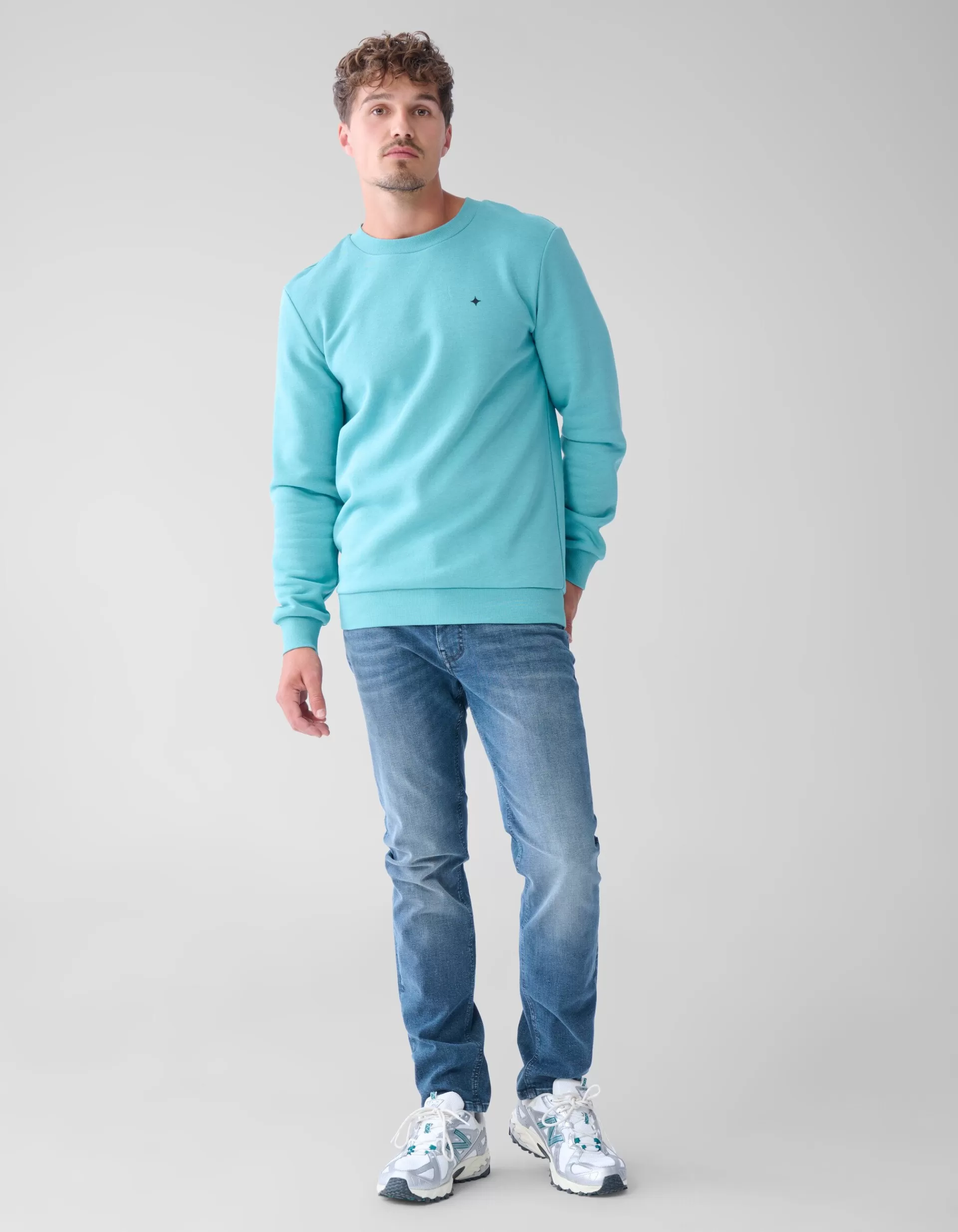 Slim Fit Jeans Blauw/Grijs L32>Shoeby Best