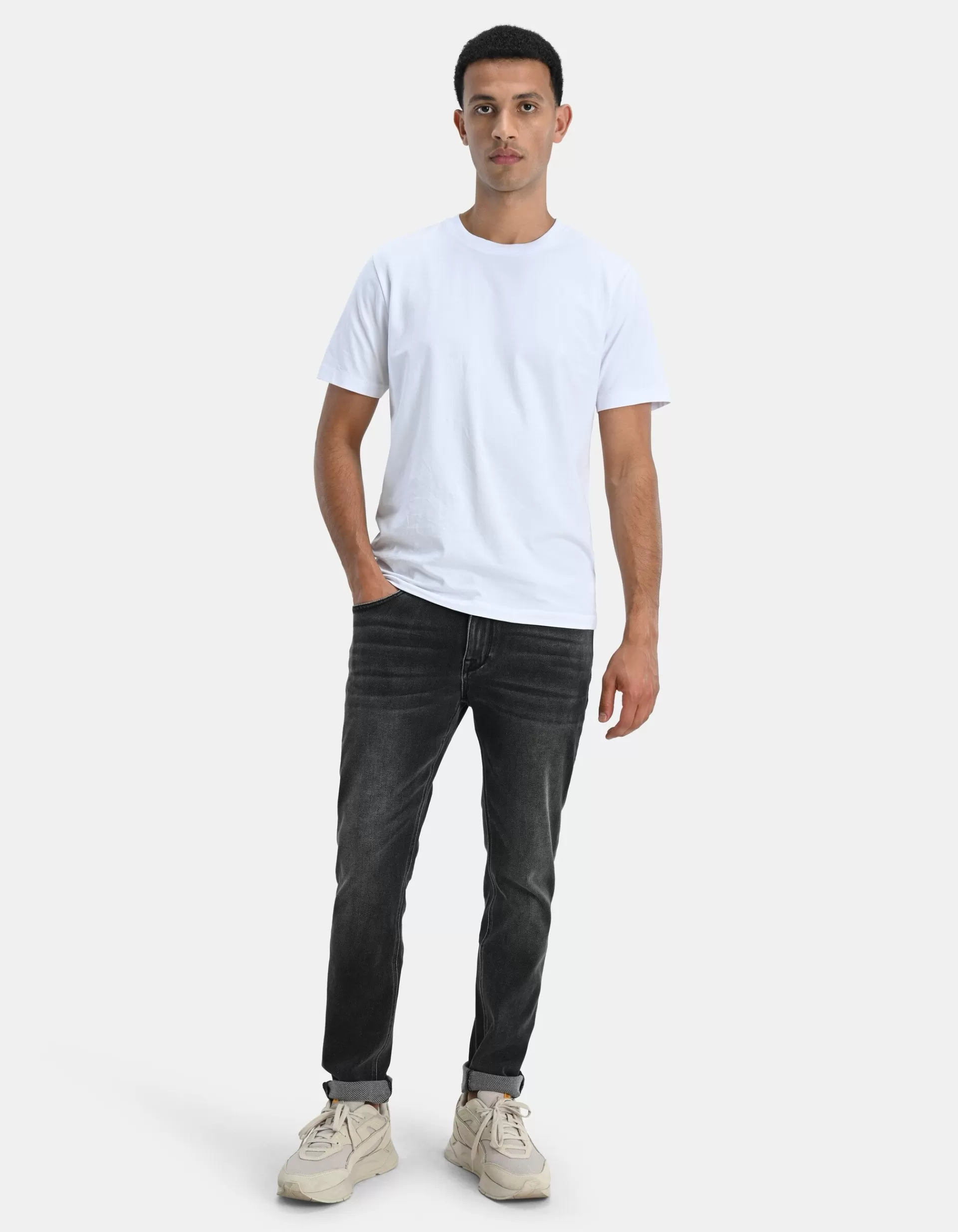 Slim Fit Jog Jeans Grijs L34>Shoeby Online