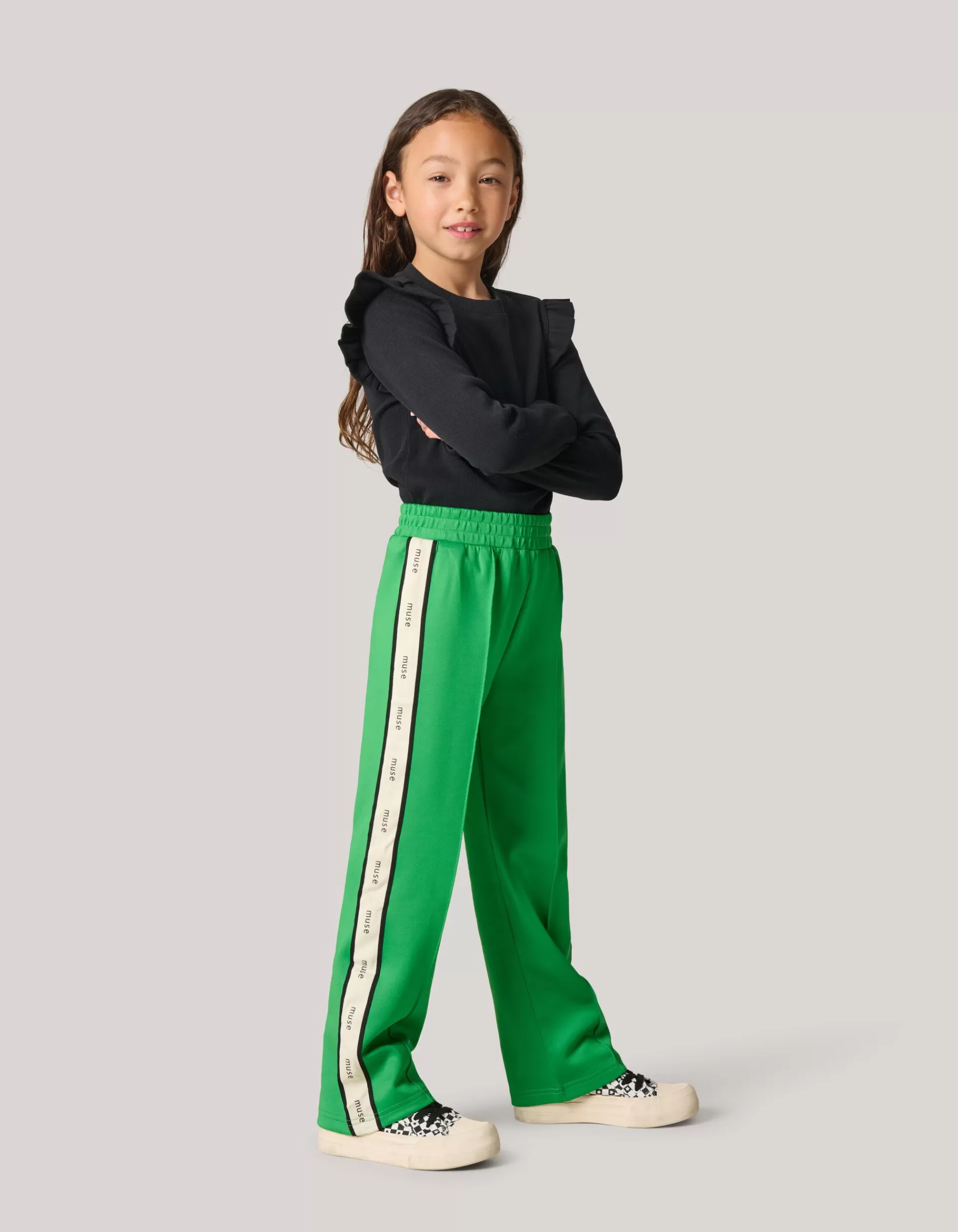 Sporty Tape Broek Groen>Shoeby Discount