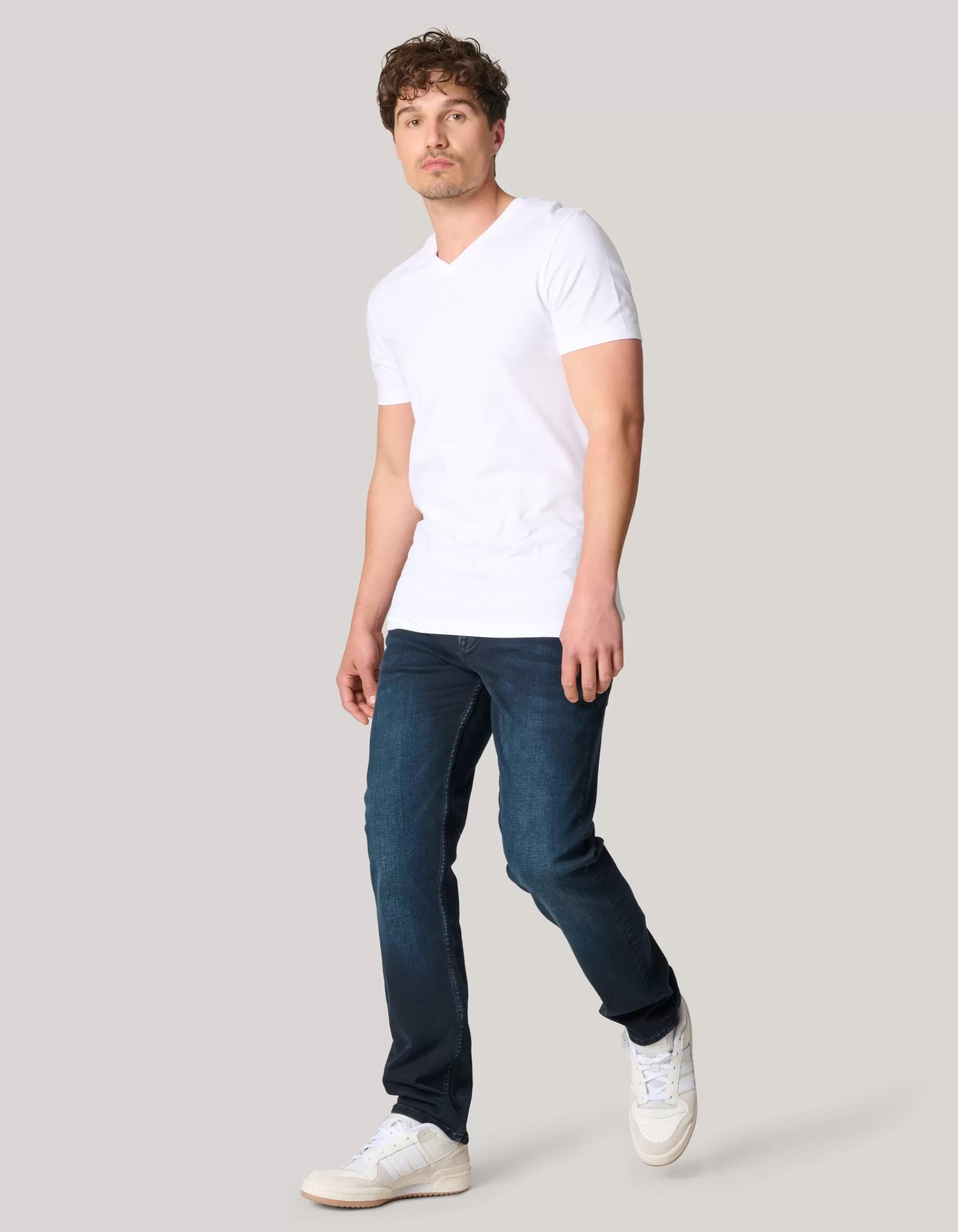 Straight Fit Jeans Blauw/Zwart L32>Shoeby Best