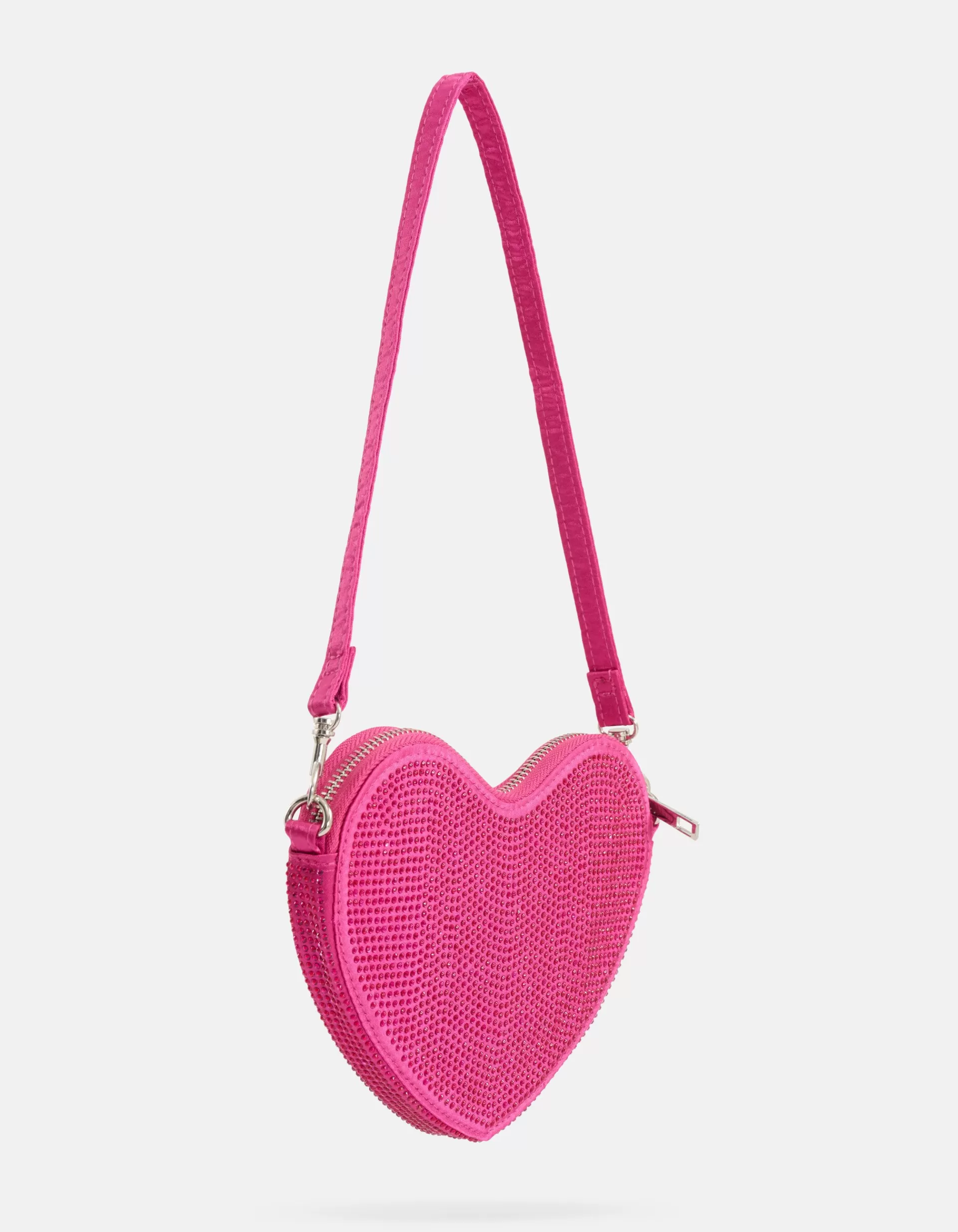 Strass Heart Tas Roze>Shoeby Outlet