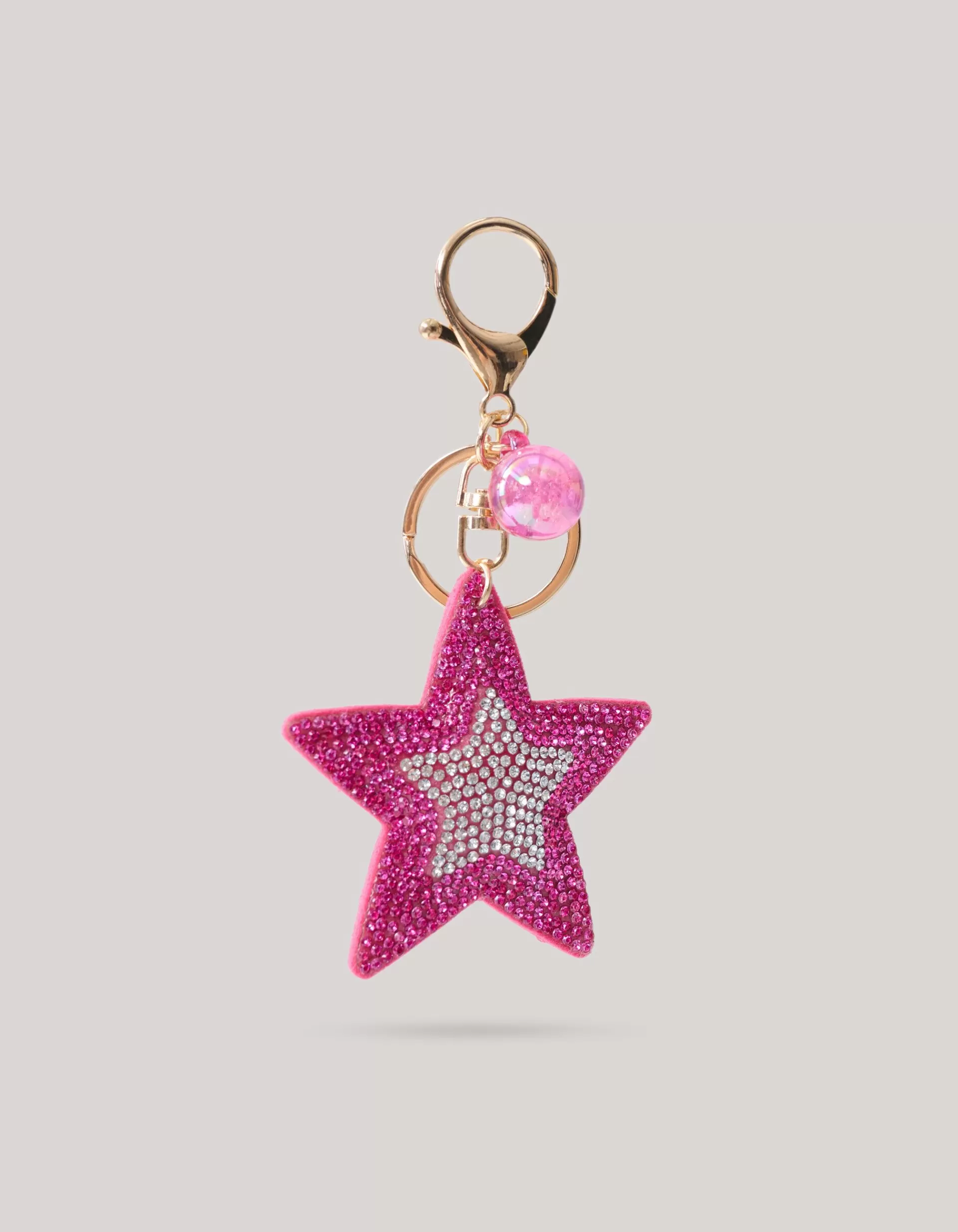 Strass Ster Sleutelhanger Roze>Shoeby Cheap