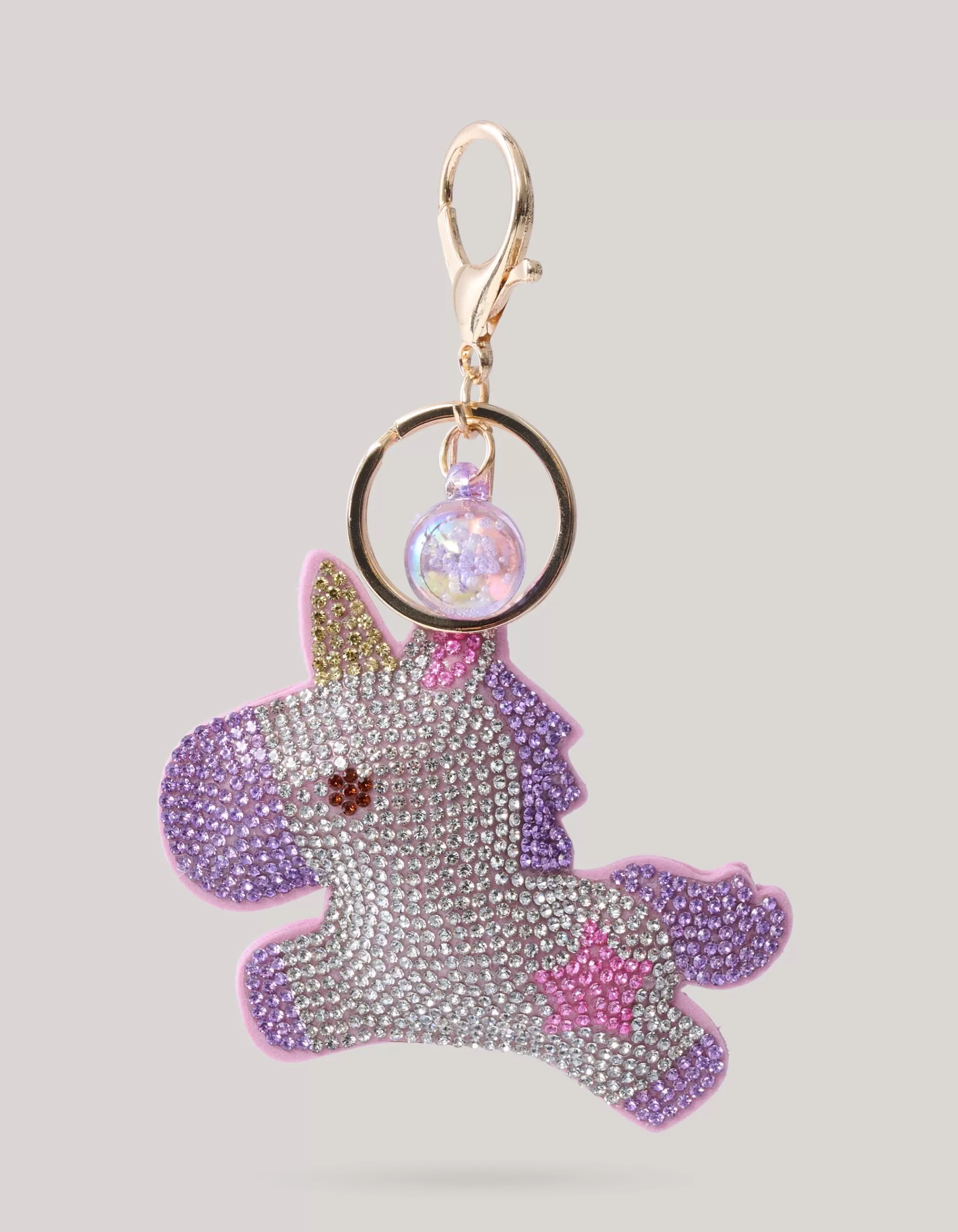 Strass Unicorn Sleutelhanger Roze>Shoeby Store