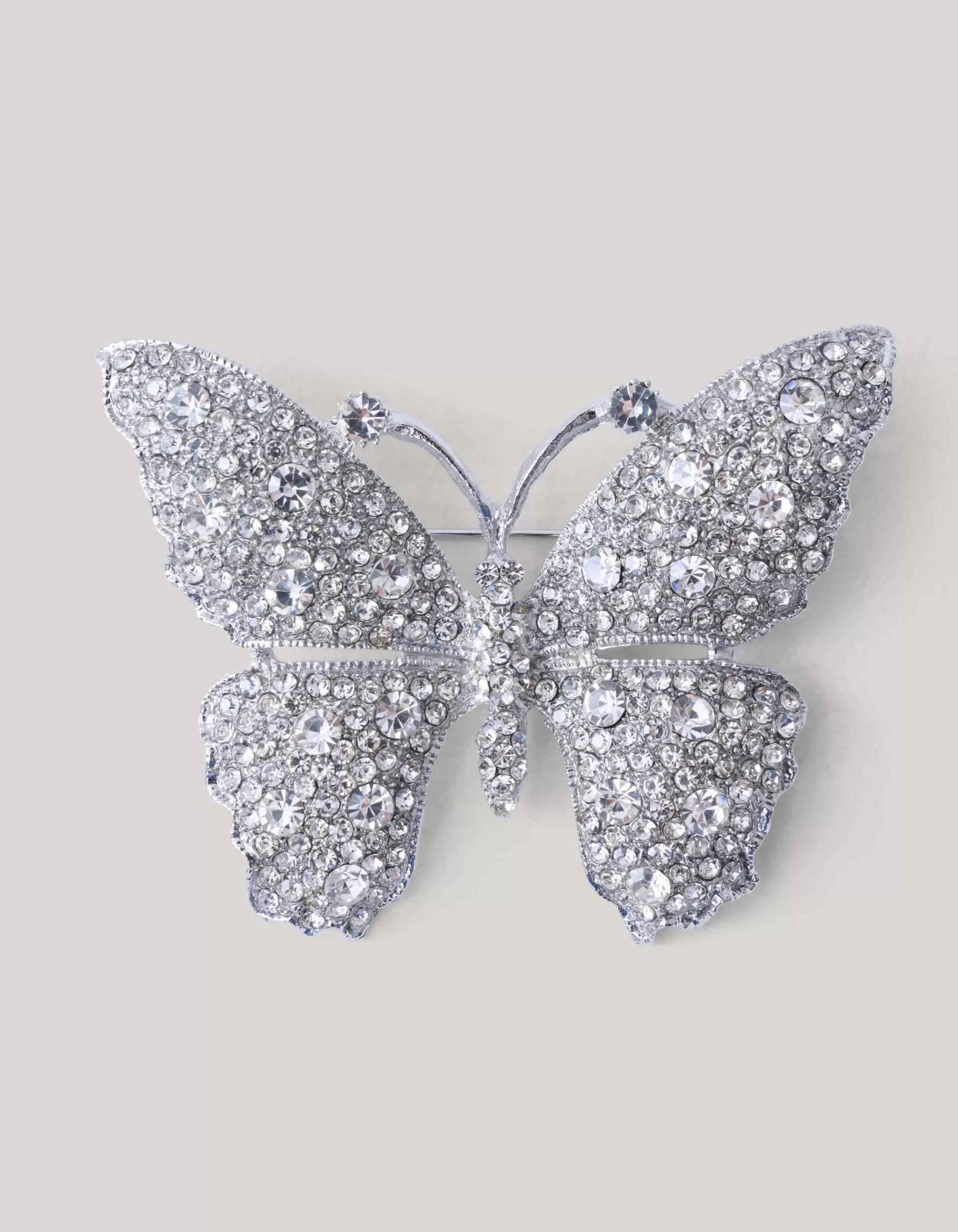 Strass Vlinder Broche Zilver>Shoeby Best Sale