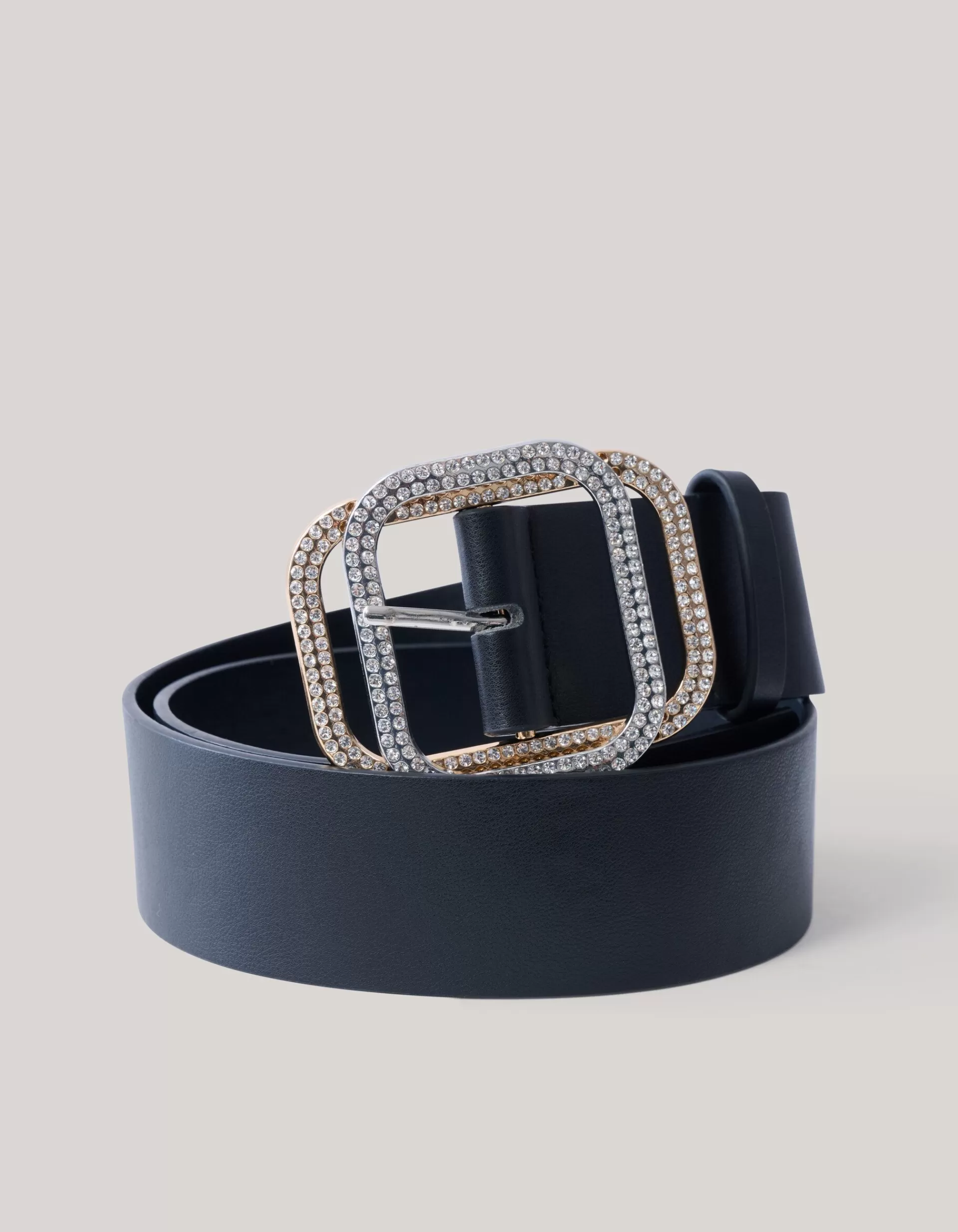 Strassed Waist Riem Zwart>Shoeby Sale