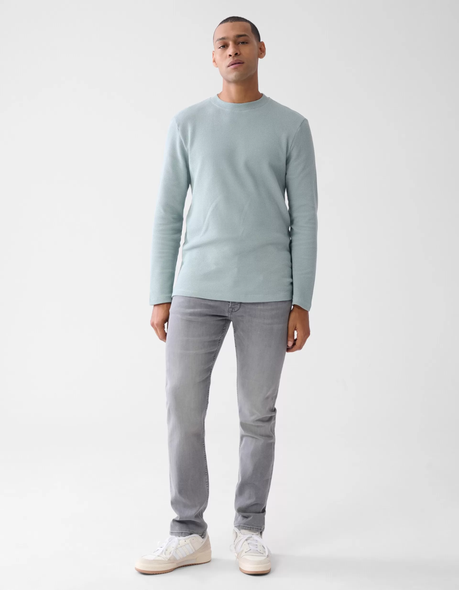 Structuur Longsleeve Lichtgroen>Shoeby Discount