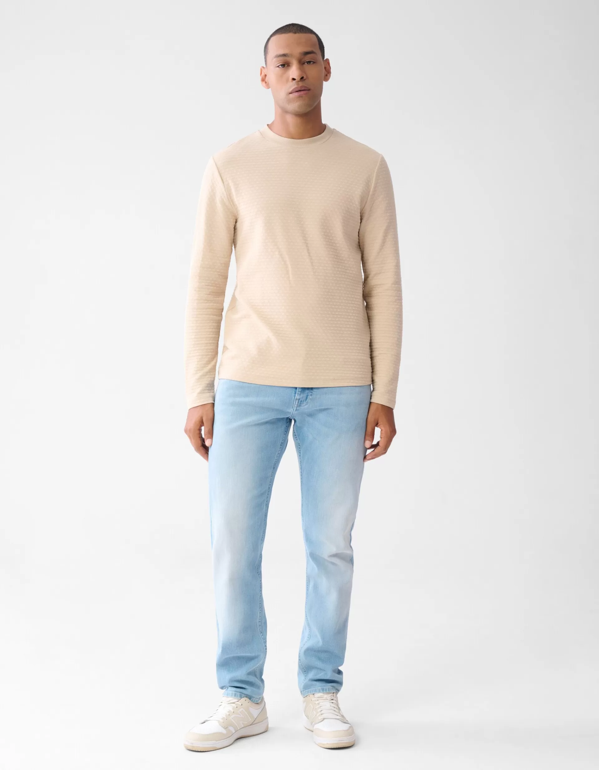 Structuur Longsleeve Zand>Shoeby Online