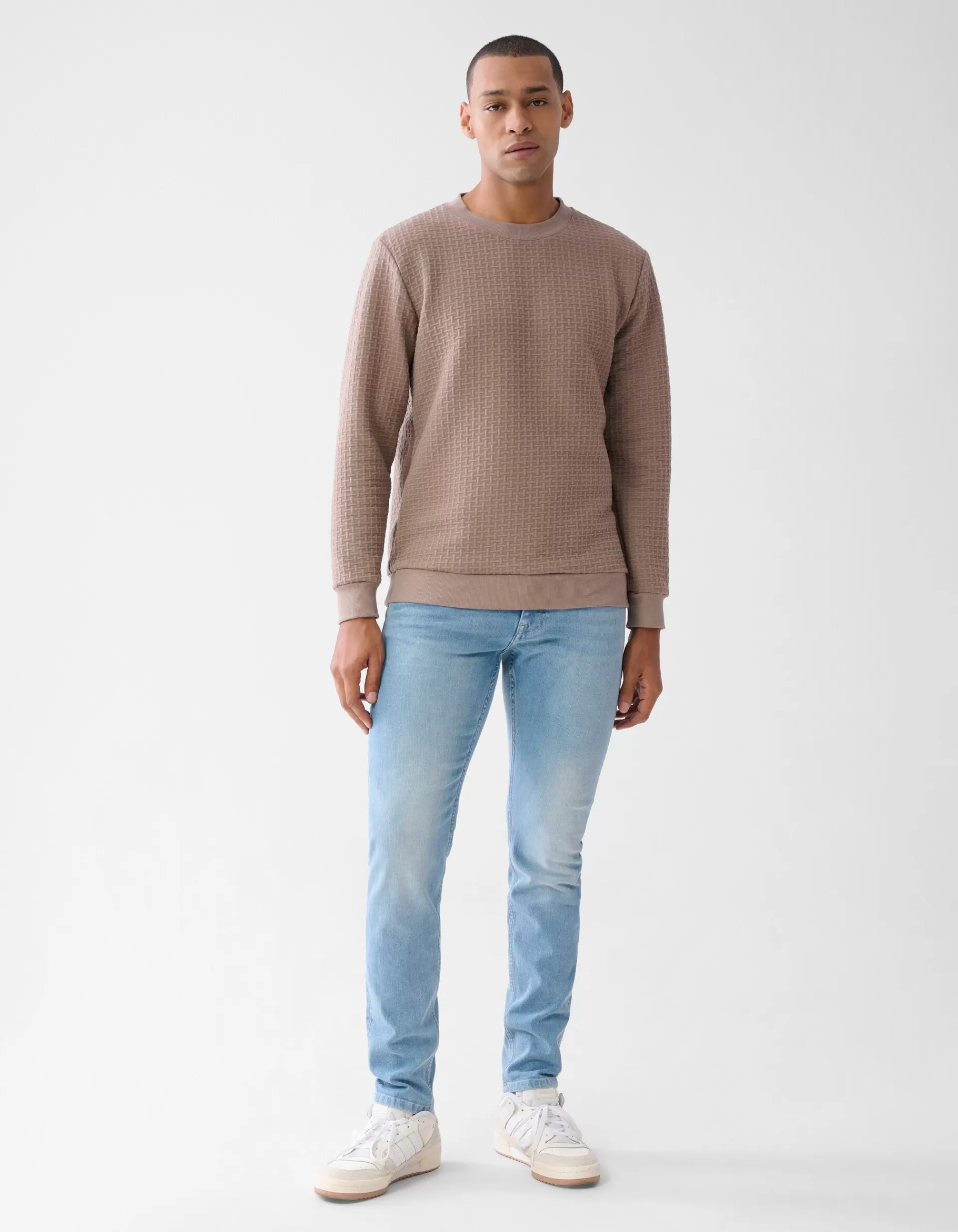 Structuur Sweater Lichtbruin>Shoeby Flash Sale