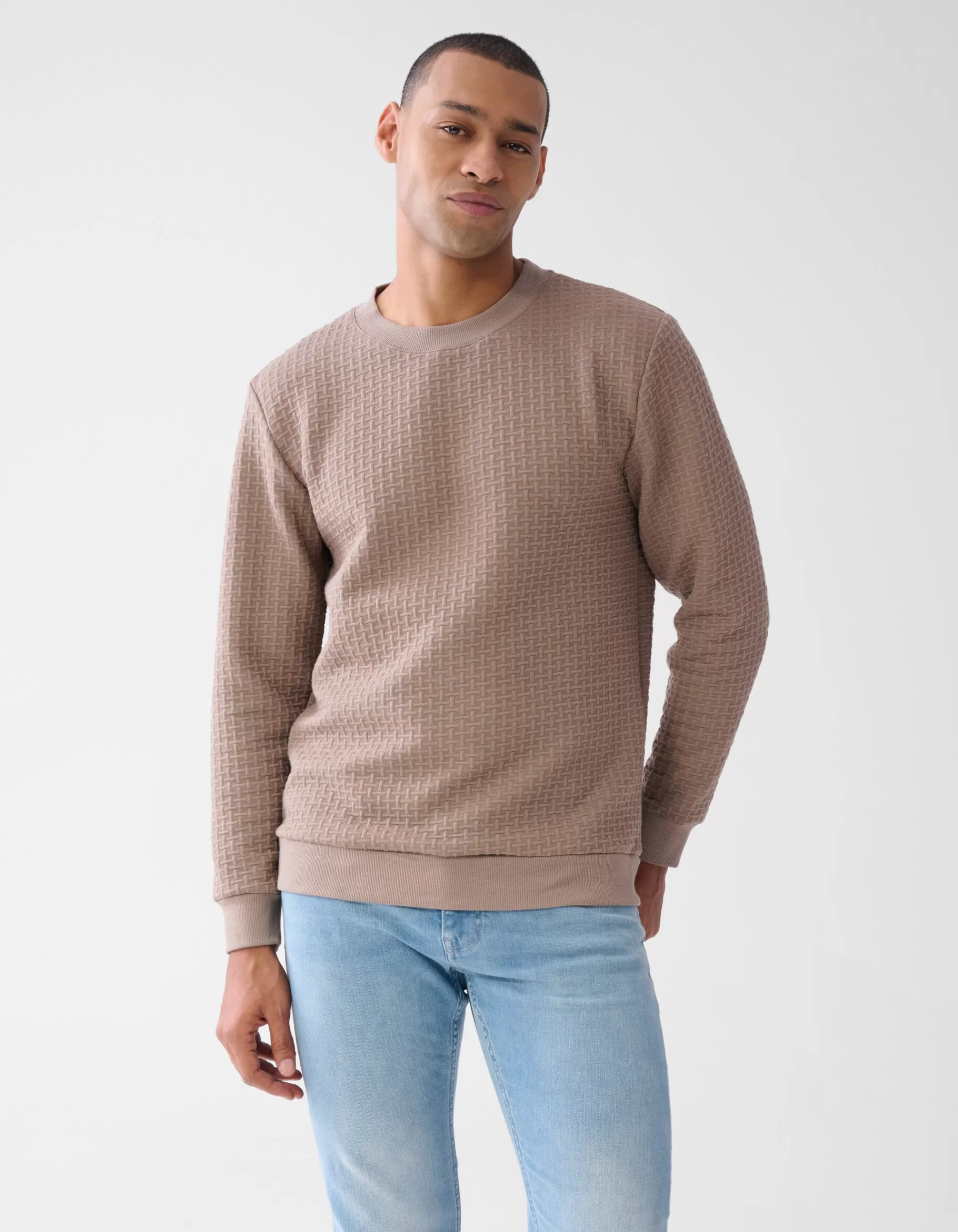 Structuur Sweater Lichtbruin>Shoeby Flash Sale