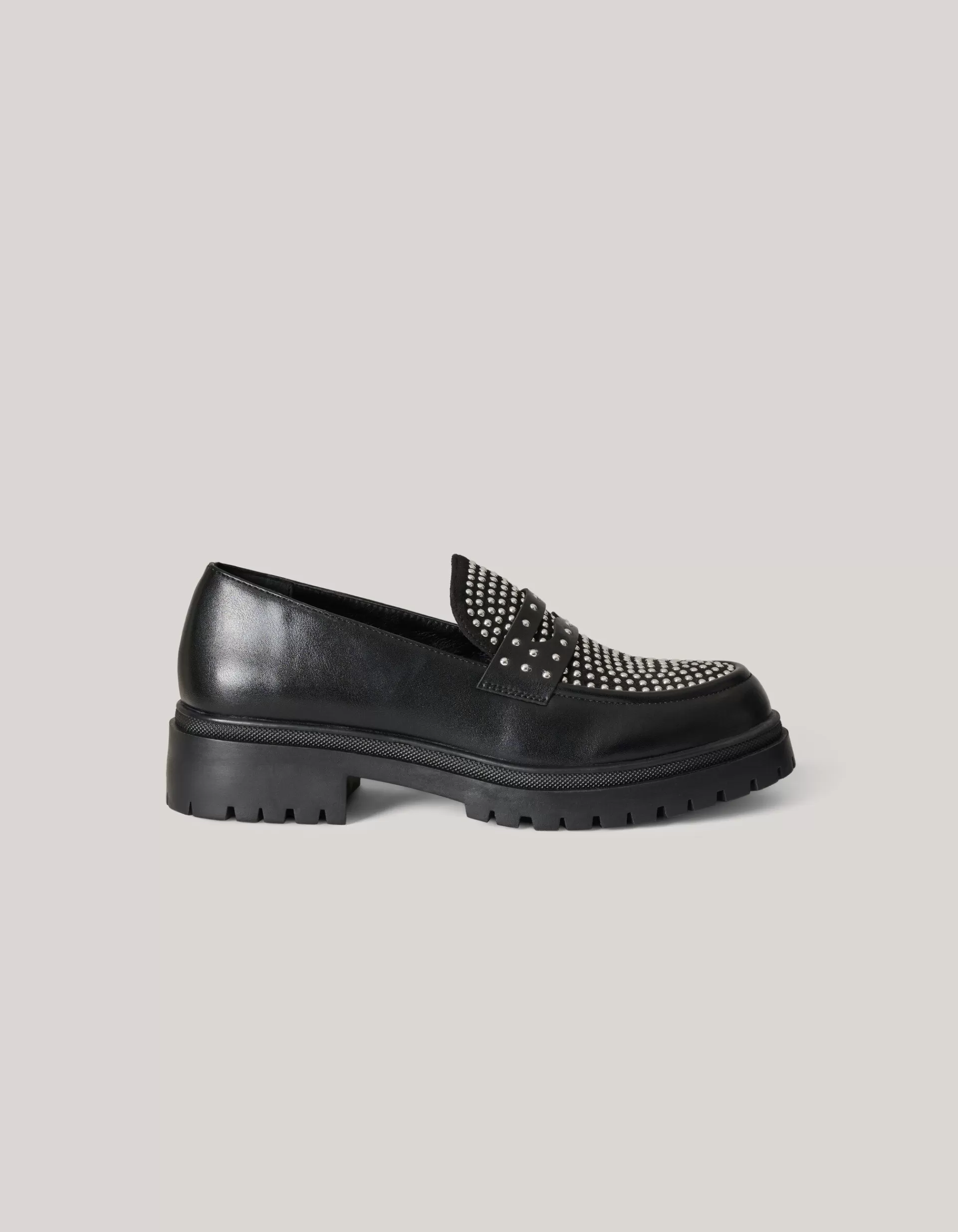 Stud Loafers Zwart>Shoeby Discount