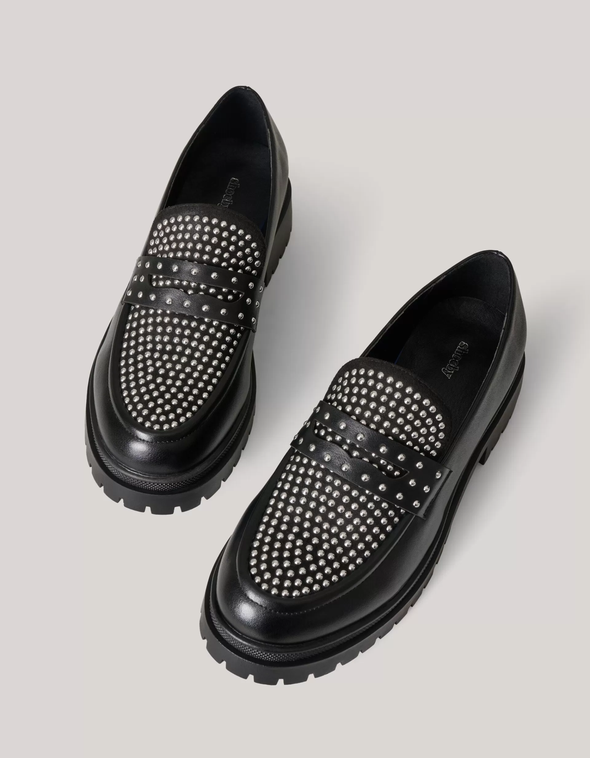 Stud Loafers Zwart>Shoeby Discount