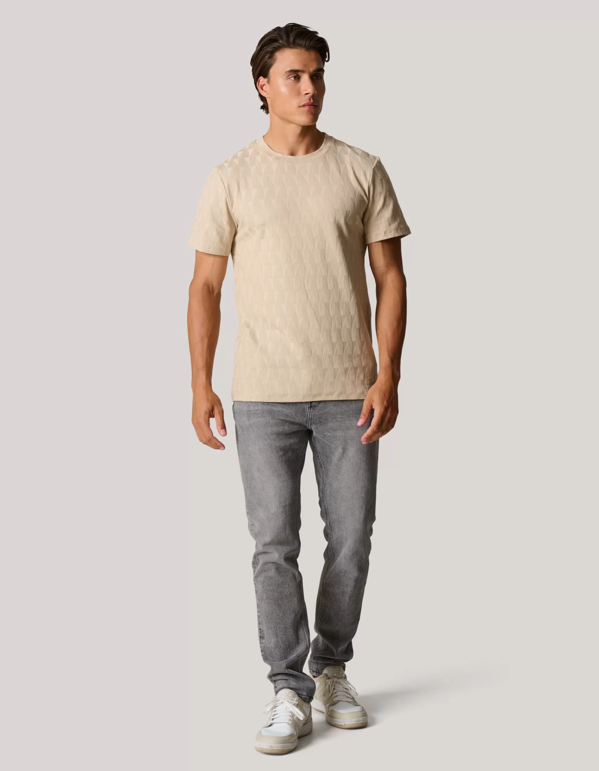 Tapered Fit Jeans Grijs L32>Shoeby Outlet