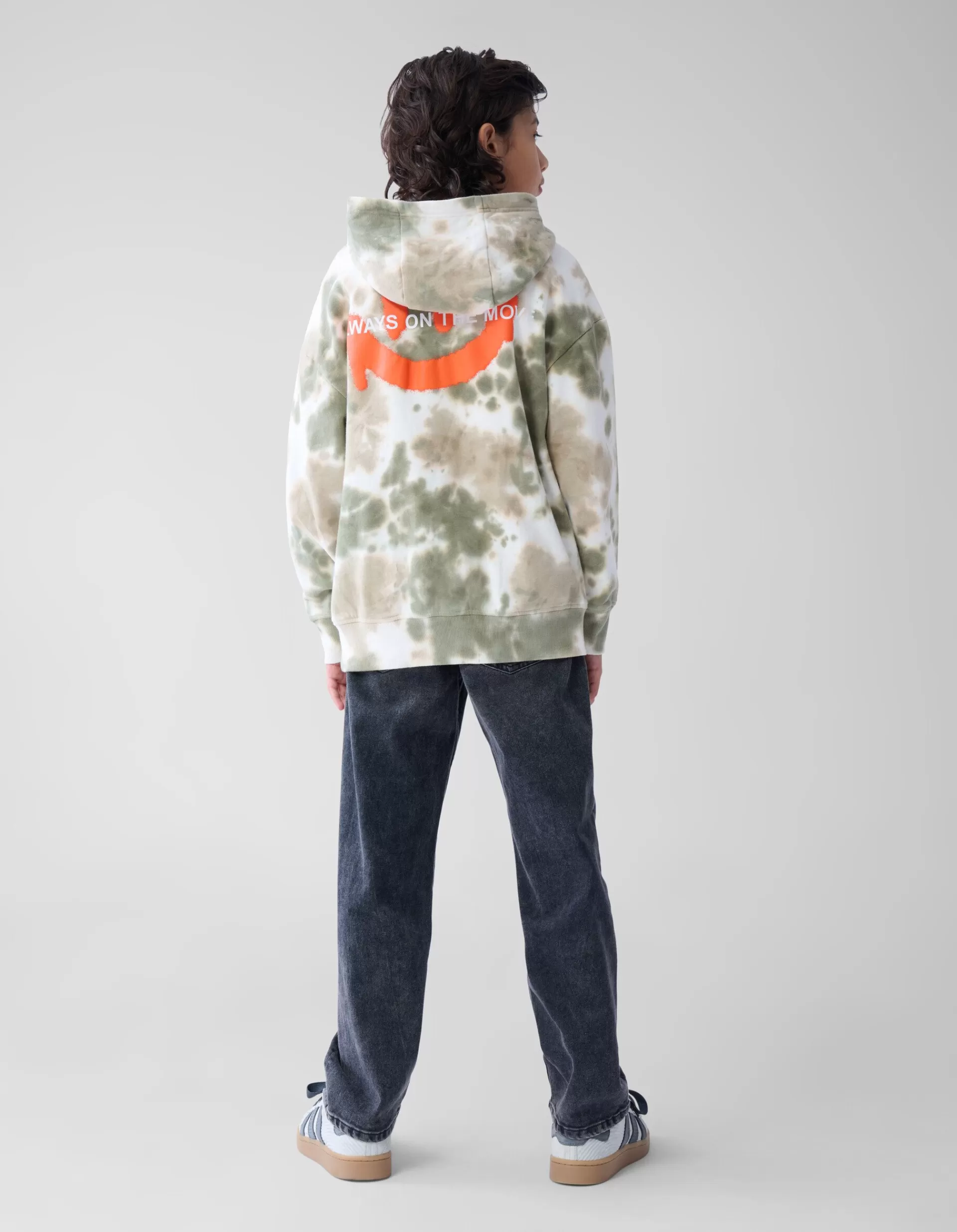 Tie Dye Hoodie Groen>Shoeby Outlet