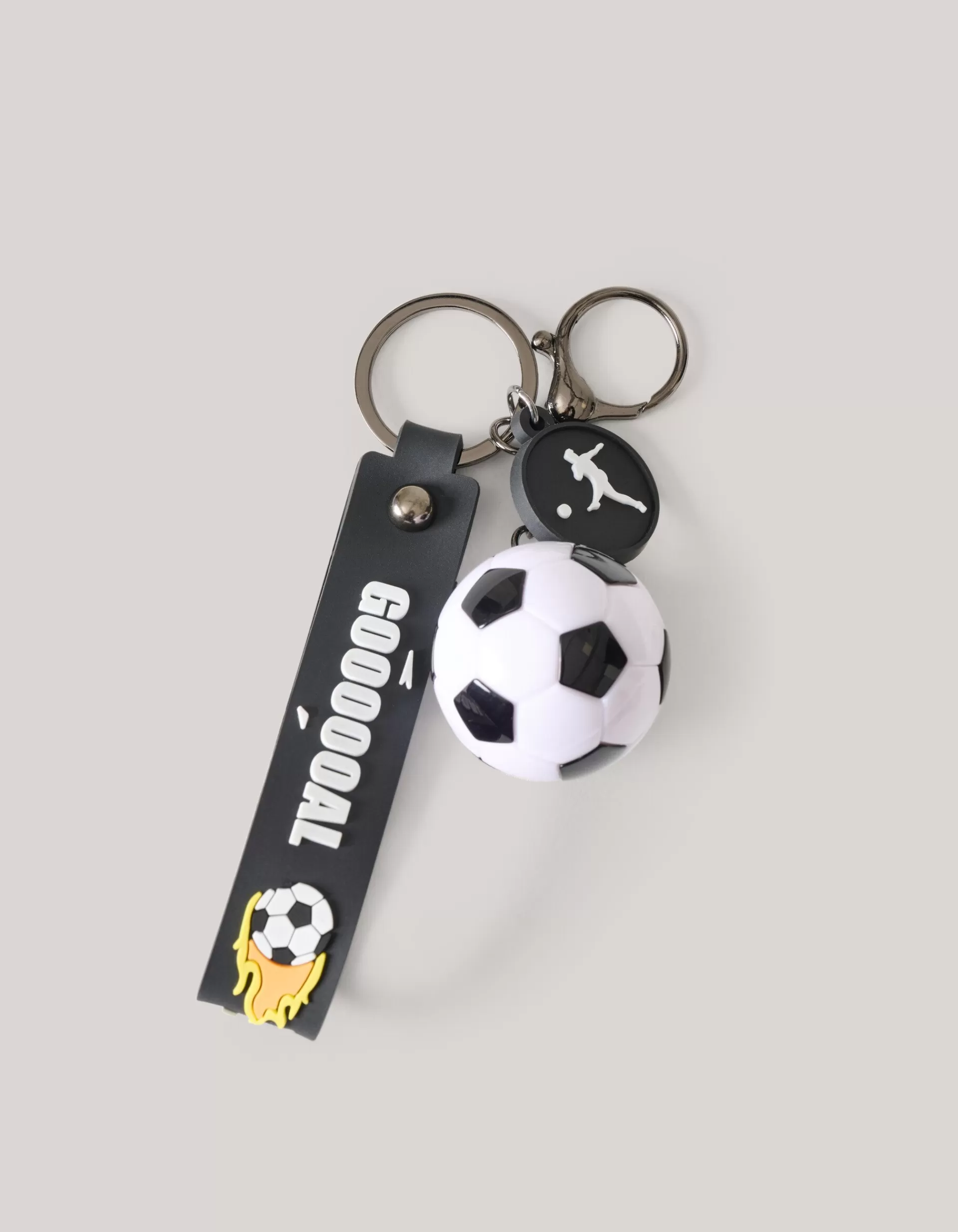 Voetbal Sleutelhanger Zwart>Shoeby Shop