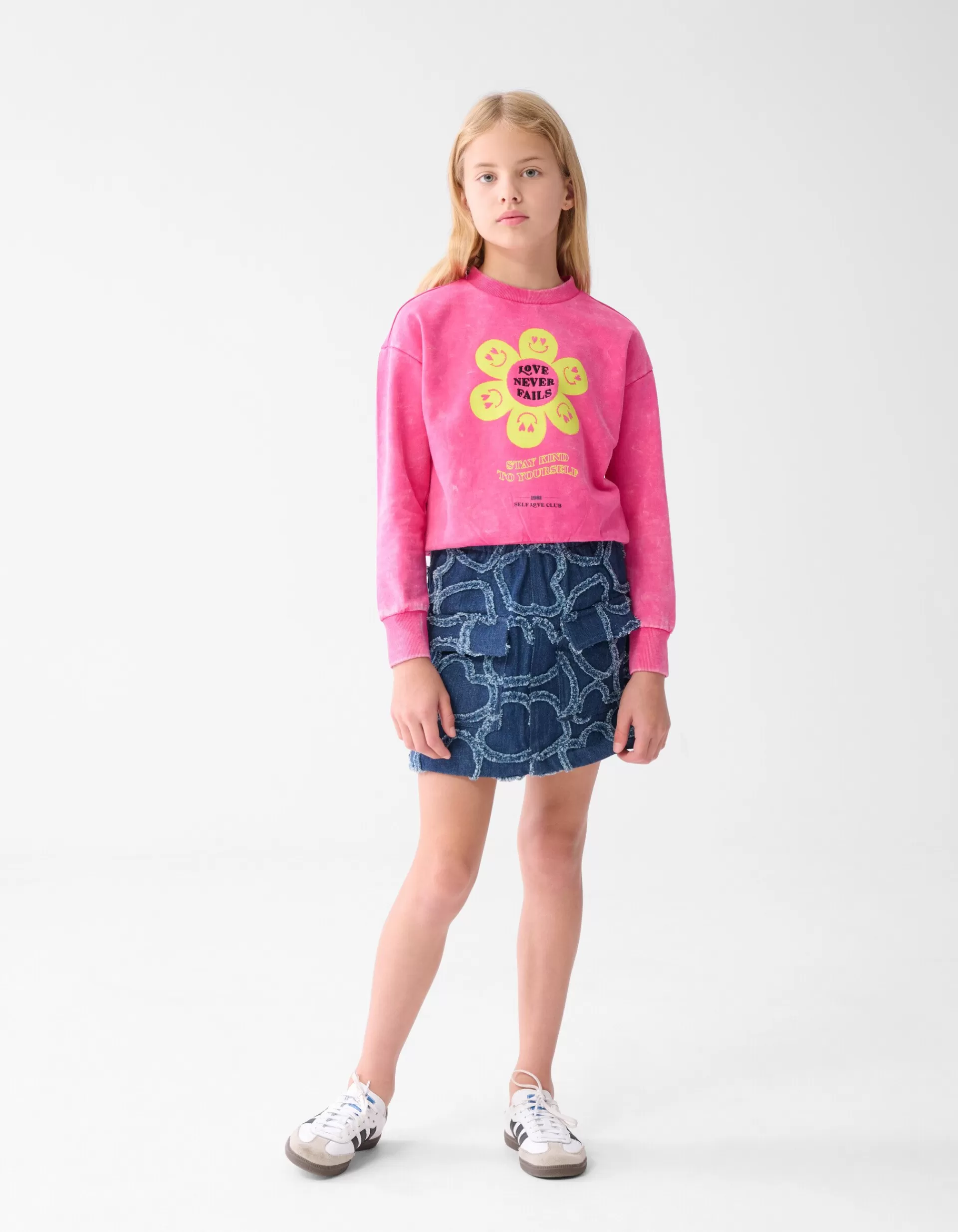 Washed Artwork Sweater Roze>Shoeby Best