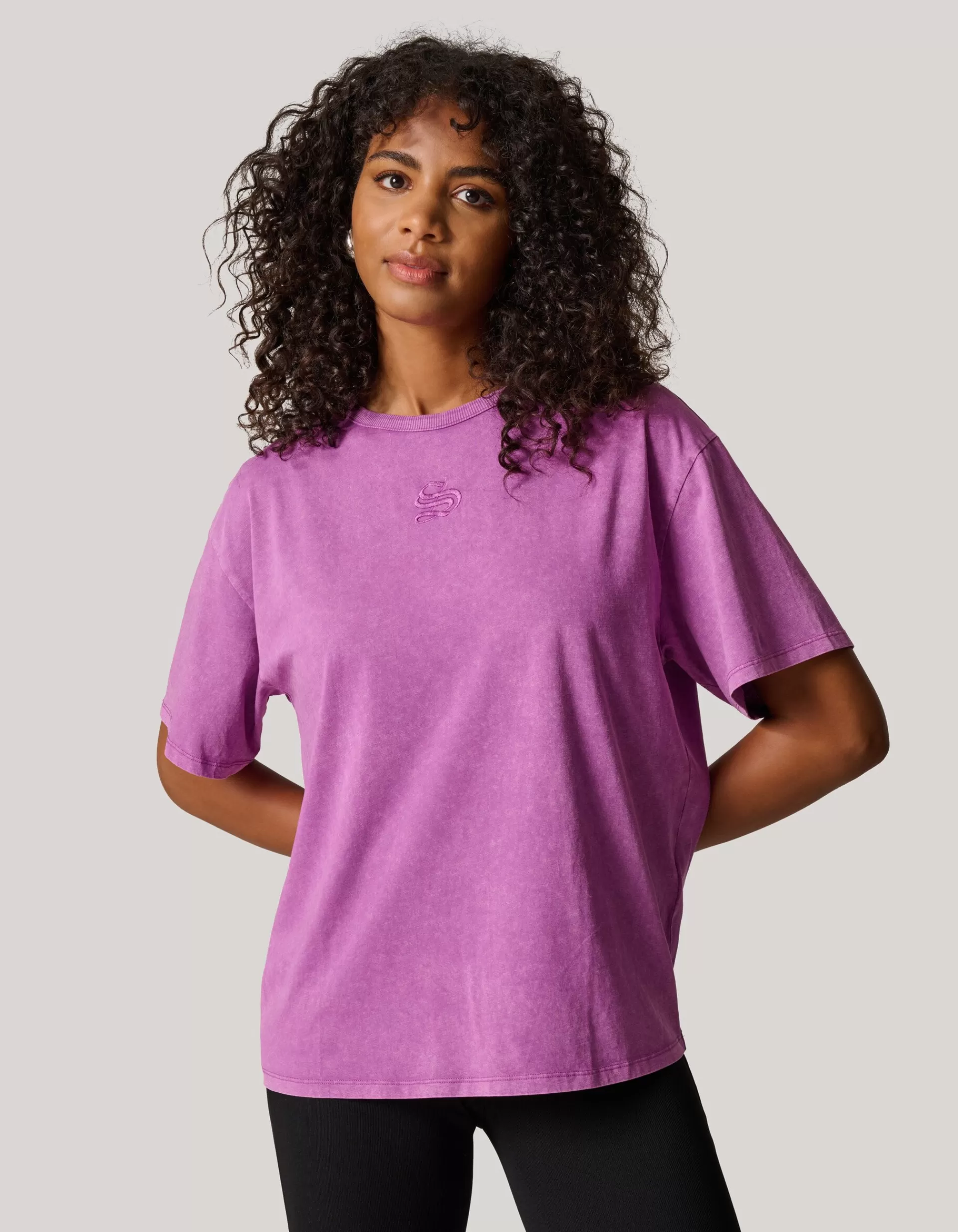 Washed Logo T-shirt Roze>Shoeby Best Sale