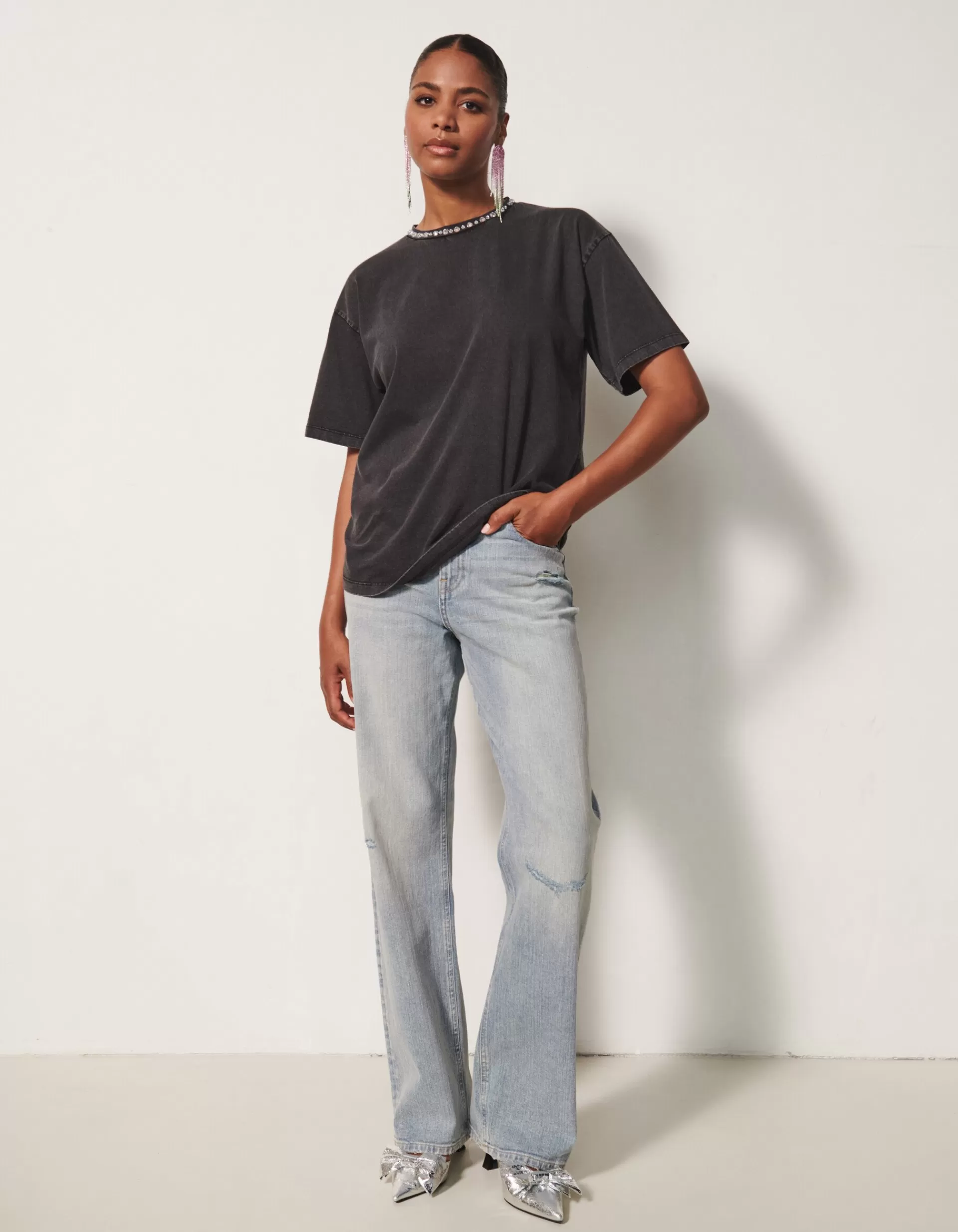 Wide Leg Fit Jeans By Fred>Shoeby Best Sale