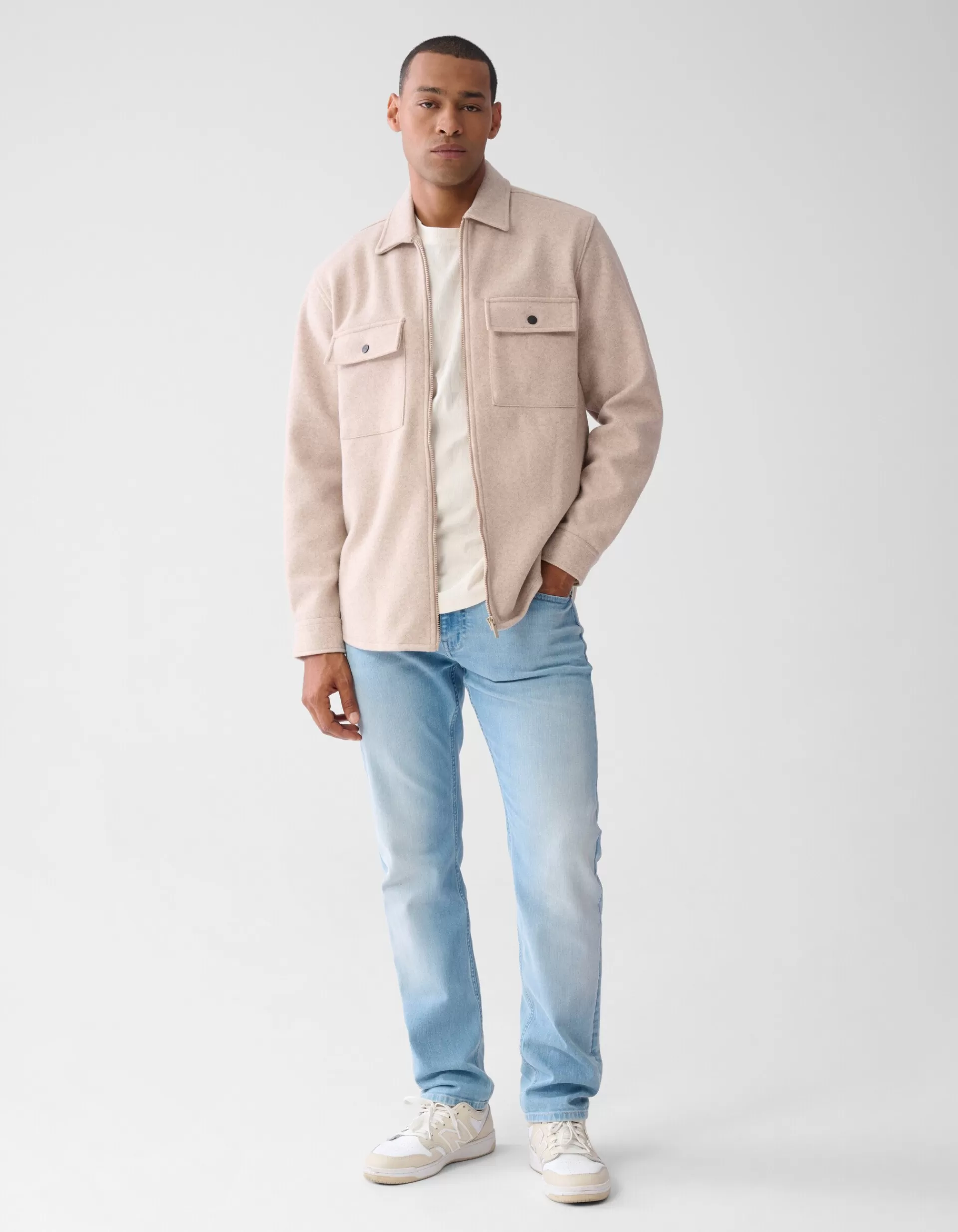 Zip Overshirt Zand>Shoeby Cheap