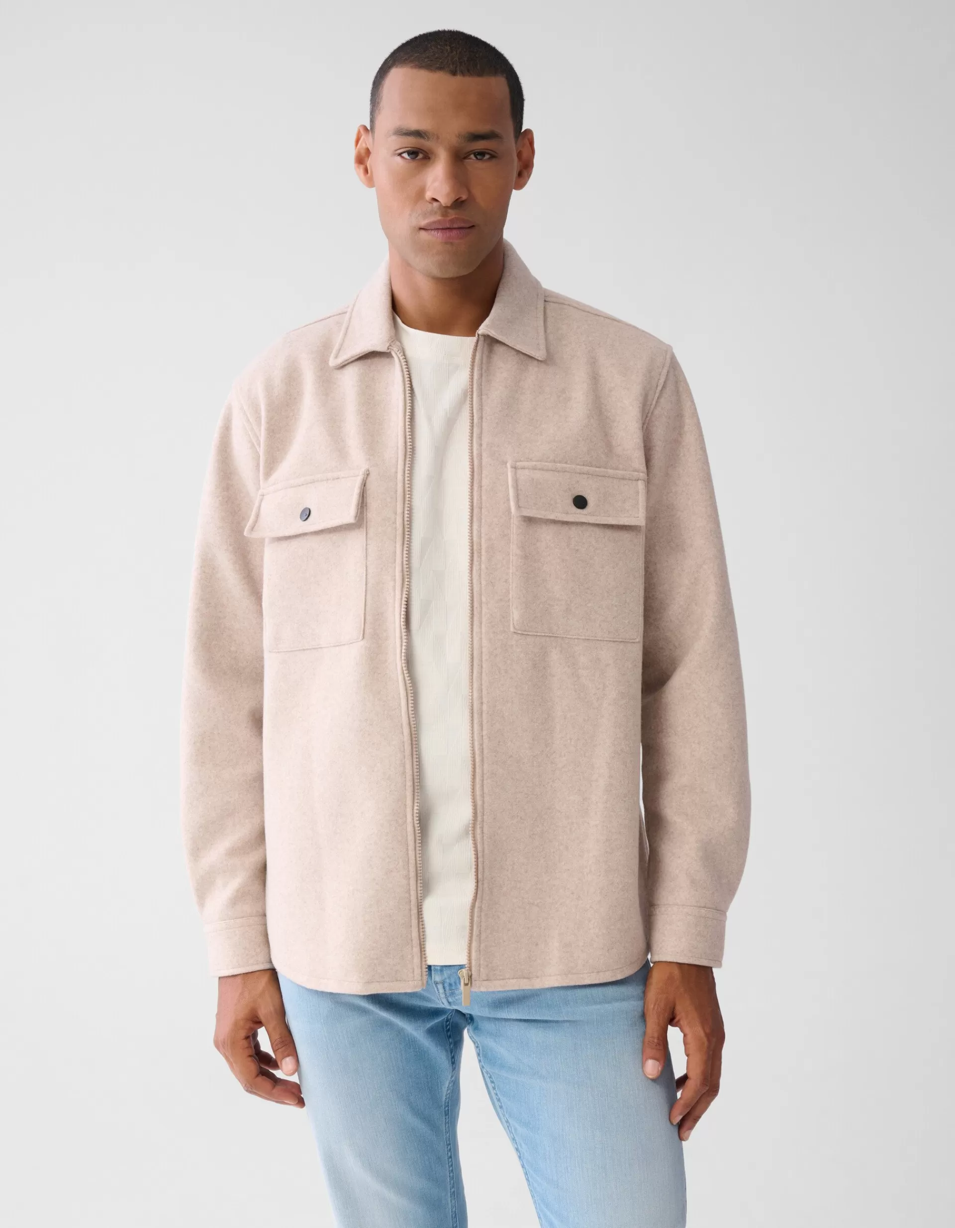 Zip Overshirt Zand>Shoeby Cheap