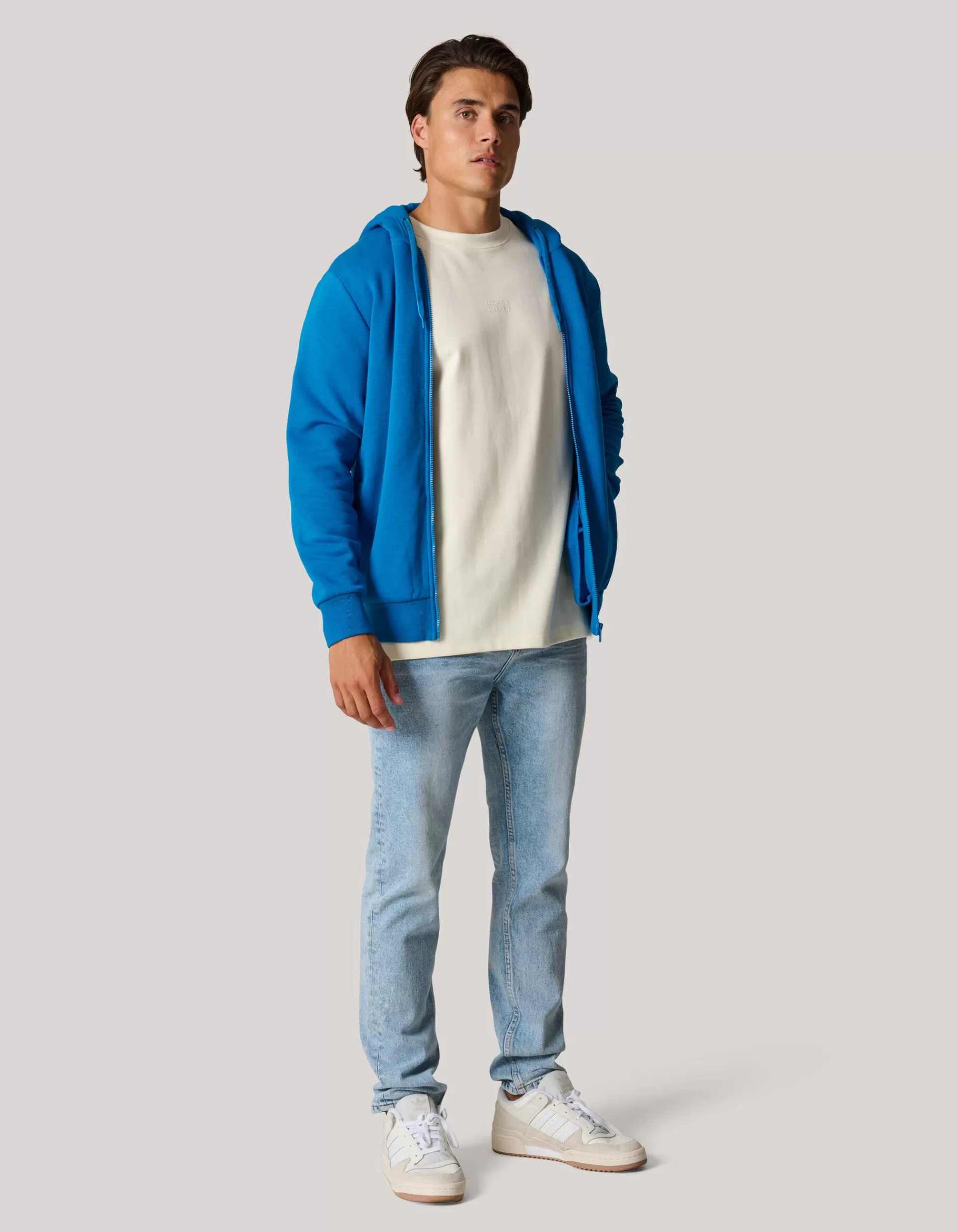 Zipper Hoodie Blauw>Shoeby Store