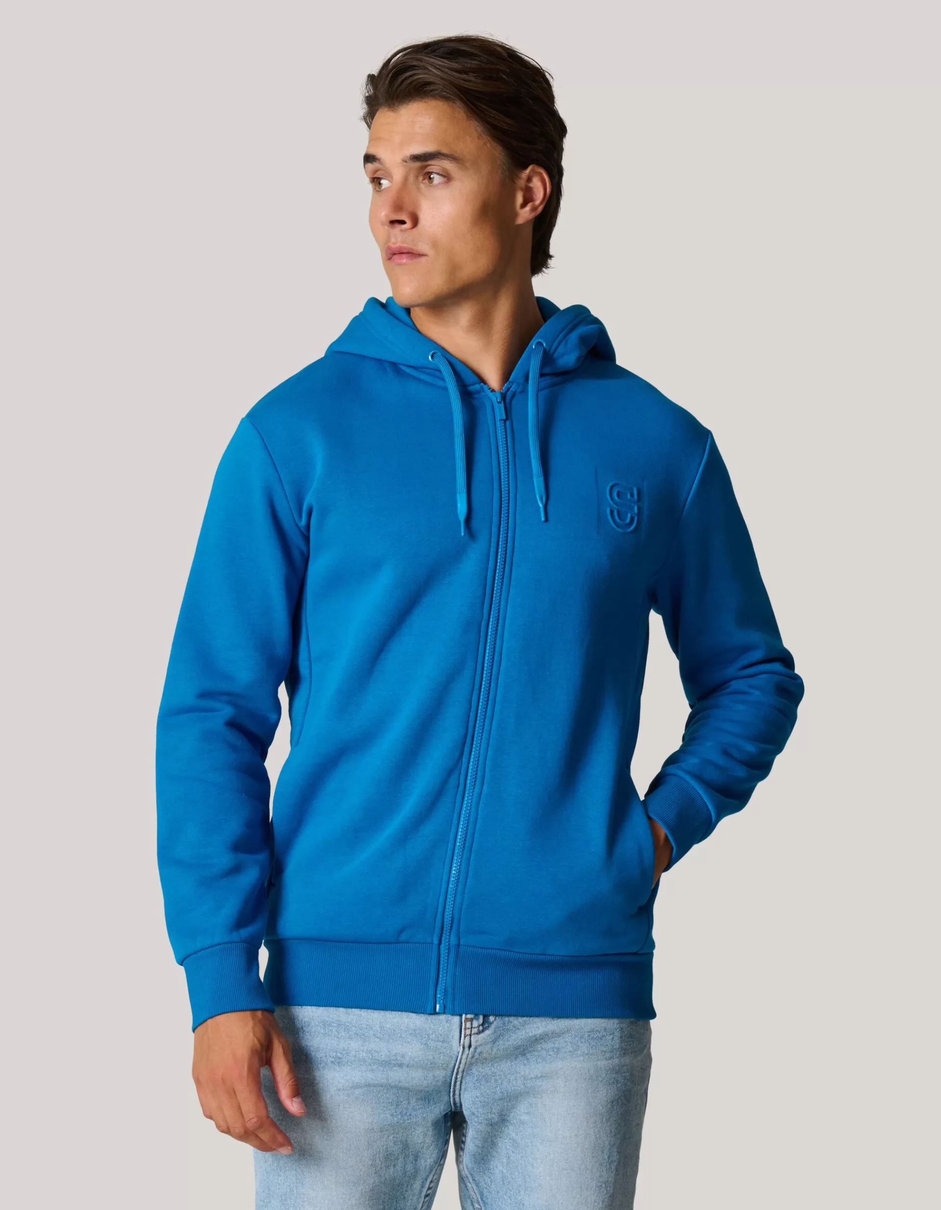 Zipper Hoodie Blauw>Shoeby Store